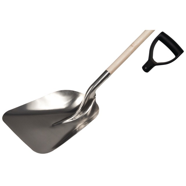 Pelle Aluminium Europe 32CM avec Manche Bois 90CM + Poignee référence fournisseur 2424027